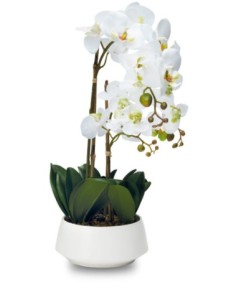 Orchidea artificiale a tre rami Flowers in PEVA multicolor, 15 x 48 cm | Henriette -HENRIETTE