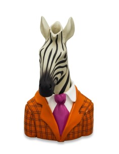 Vaso scultura Alex in resina dipinta a mano, collezione Animalier | Henriette -HENRIETTE