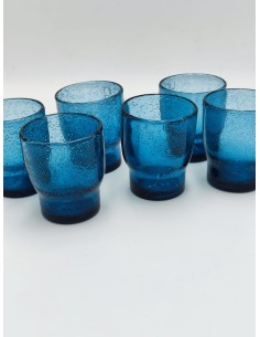 Fly Down set 6 bicchieri acqua in vetro soffiato color ottanio, 325 ml | Villa d'Este -VILLA D' ESTE