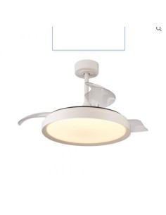 Ventilatore da soffitto Mistralfan con pale retrattili e LED 50 W CCT, bianco | Mantra -MANTRA