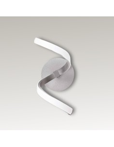 Applique Nur a vortice in alluminio e plastica cromo, LED 10 W 850 lm 3000K | Mantra -MANTRA