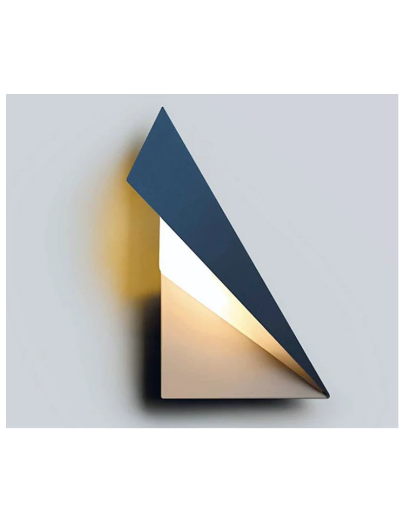 Applique LED Kami origami orientabile in metallo blu, 15 W dimmerabile | Cattaneo -CATTANEO