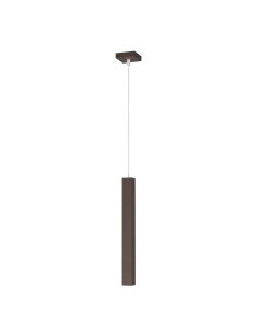 Lampada a sospensione Square Tube tubolare quadrato marrone grigio, GU10 | Top Light -TOP LIGHT