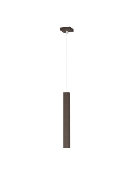 Lampada a sospensione Square Tube tubolare quadrato marrone grigio, GU10 | Top Light -TOP LIGHT