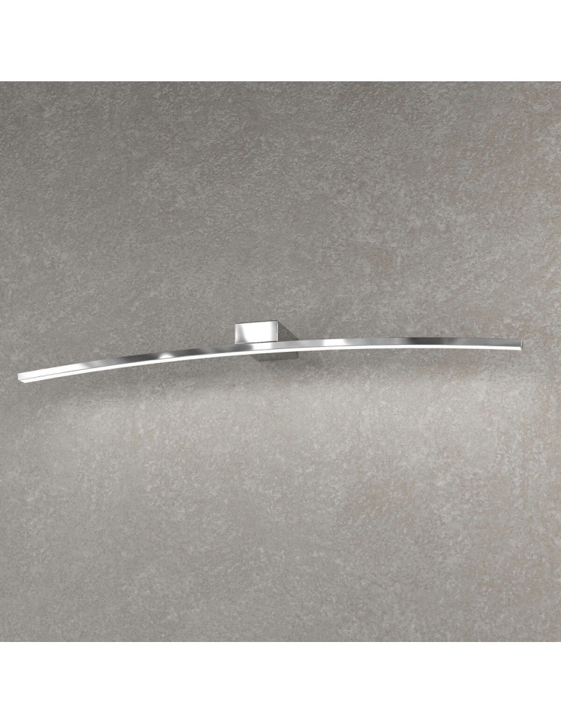 Applique ad arco Curved 70 cm cromo per specchio e quadro, LED 11,2 W naturale | Top Light -TOP LIGHT