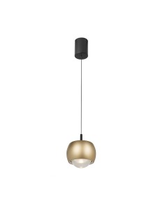 Lampada a sospensione LED Roller Ø 9,6 in alluminio, paralume oro e nero, 12 W | Mantra -MANTRA