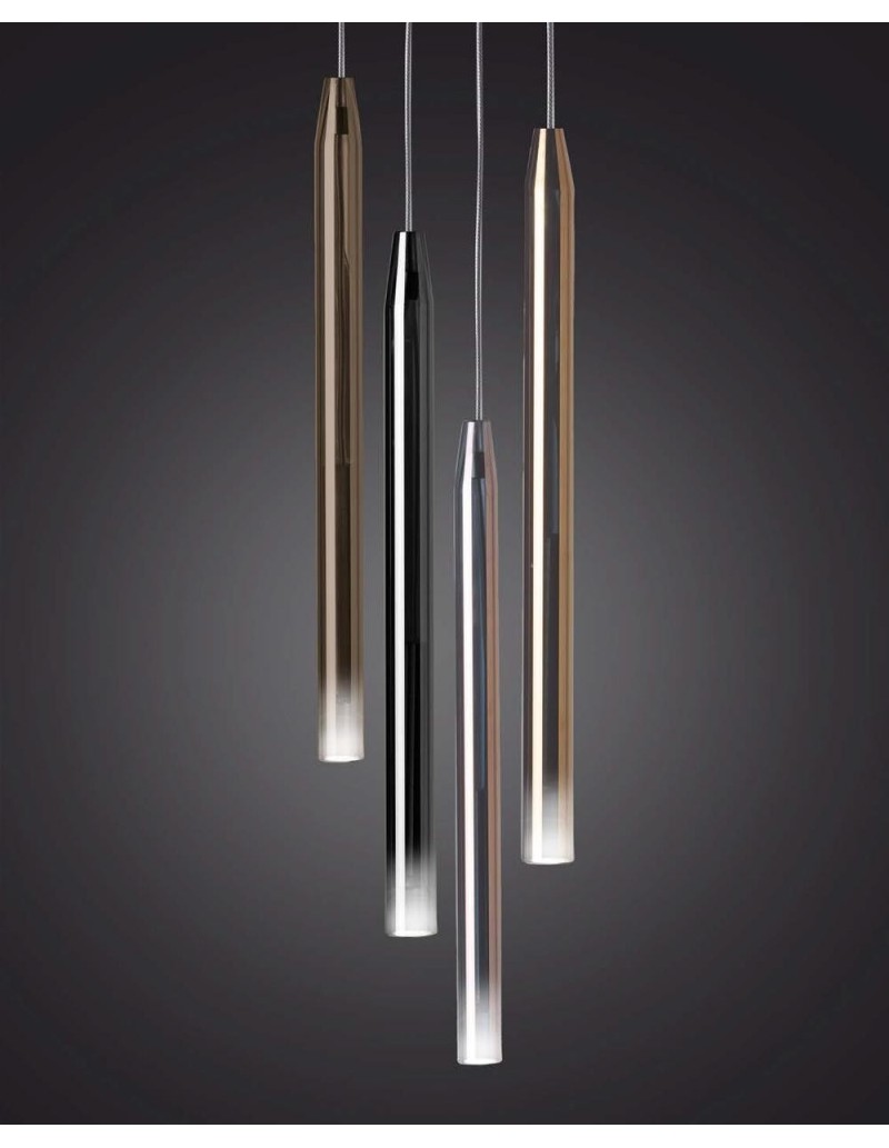 Modulo sospensione LED Waterfalls in vetro metallizzato gold, 2 W 4000K | Cattaneo -CATTANEO