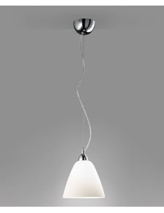 Lampada a sospensione in vetro bianco Ø 24 cm, E27 | Perenz -PERENZ 2