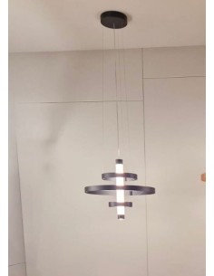 Lampada a sospensione Hula in metallo champagne con diffusore in vetro | Elesi Luce -ELESI LUCE 2