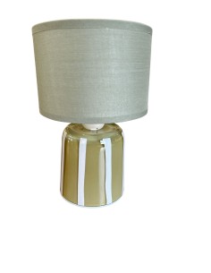 Abat-jour da comodino in vetro e plastica con cappellino verde, E14 | Villa d'Este -VILLA D' ESTE