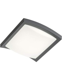 Plafoniera LED da esterno Tallin 24,5 cm in alluminio grigio, 21 W 3000 K, IP54 | Redo -REDO GROUP