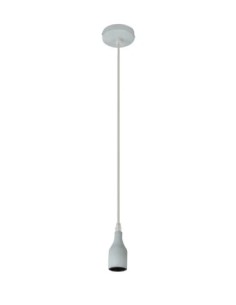 Montatura a sospensione in metallo effetto cemento grigio, portalampada E27 | Globo -GLOBO LIGHTING