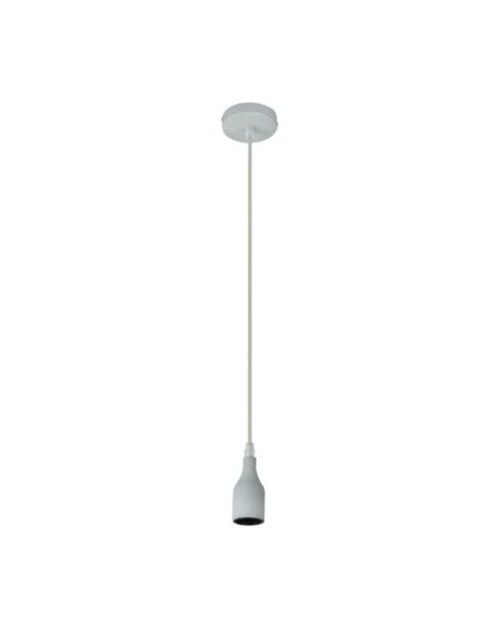 Montatura a sospensione in metallo effetto cemento grigio, portalampada E27 | Globo -GLOBO LIGHTING