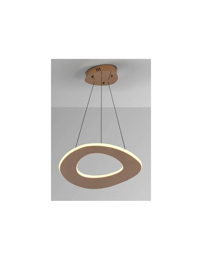 Lampada a sospensione LED circolare 52 cm oro rosa, CCT 40 W con telecomando | Schuller -SCHULLER