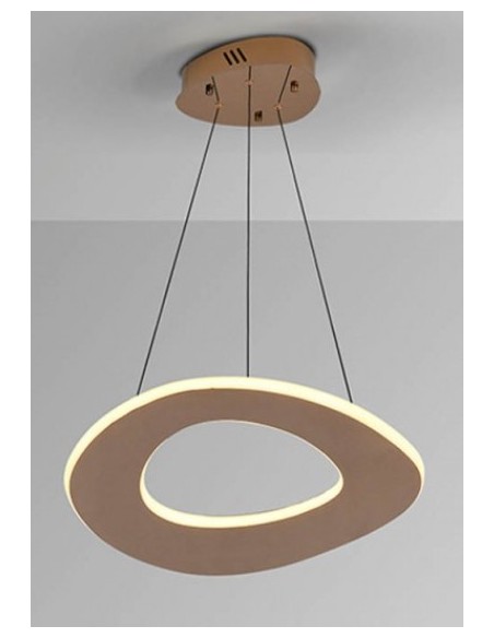 Lampada a sospensione LED circolare 52 cm oro rosa, CCT 40 W con telecomando | Schuller -SCHULLER