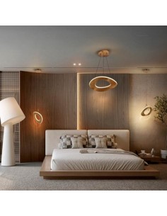 Lampada a sospensione LED circolare 52 cm oro rosa, CCT 40 W con telecomando | Schuller -SCHULLER 2