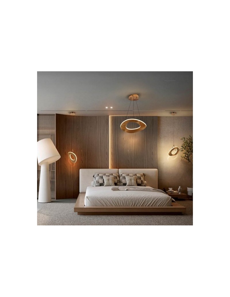Lampada a sospensione LED circolare 52 cm oro rosa, CCT 40 W con telecomando | Schuller -SCHULLER