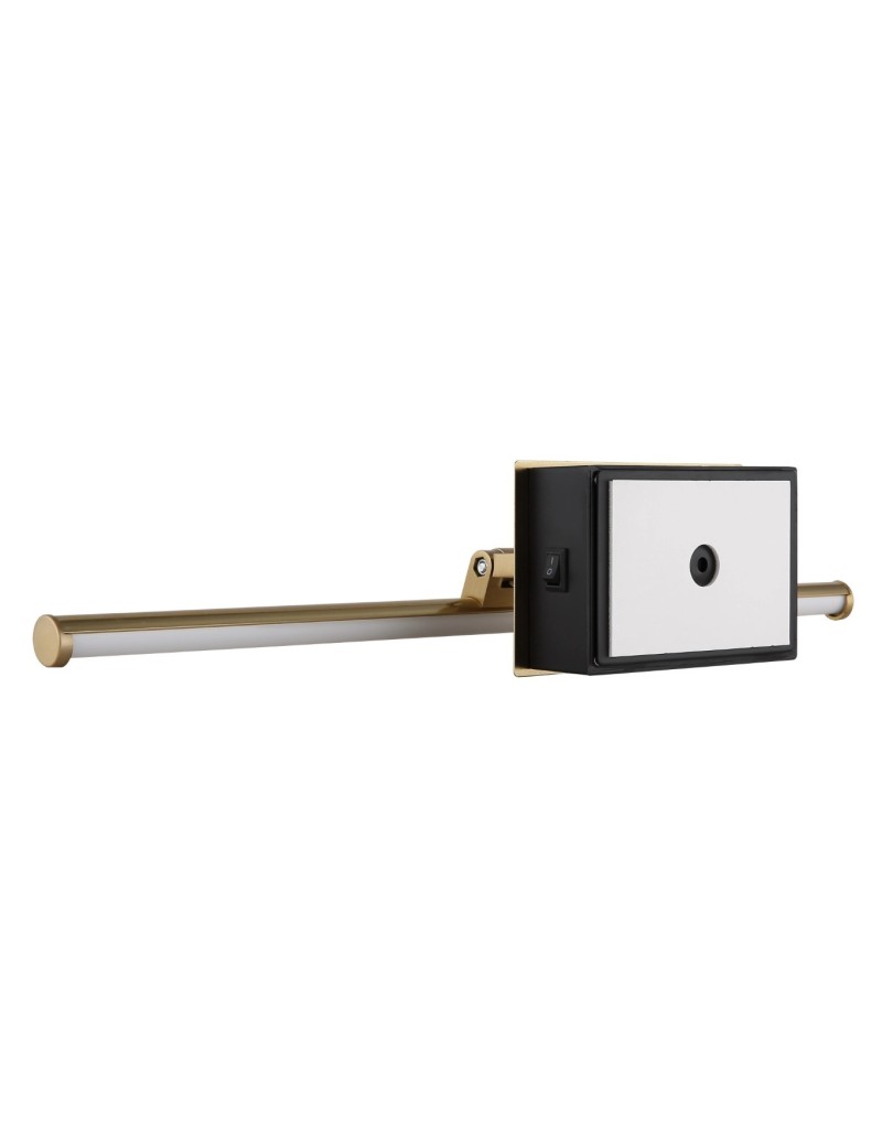 Applique LED ricaricabile Jaime I per quadri, ottone satinato, magnetica, 3,5 W | Globo -GLOBO LIGHTING