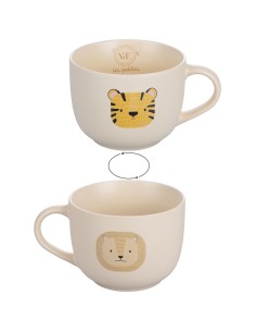 Mug Kids Les Petites Safari 550 ml decoro leone/tigre | Villa d'Este -VILLA D' ESTE