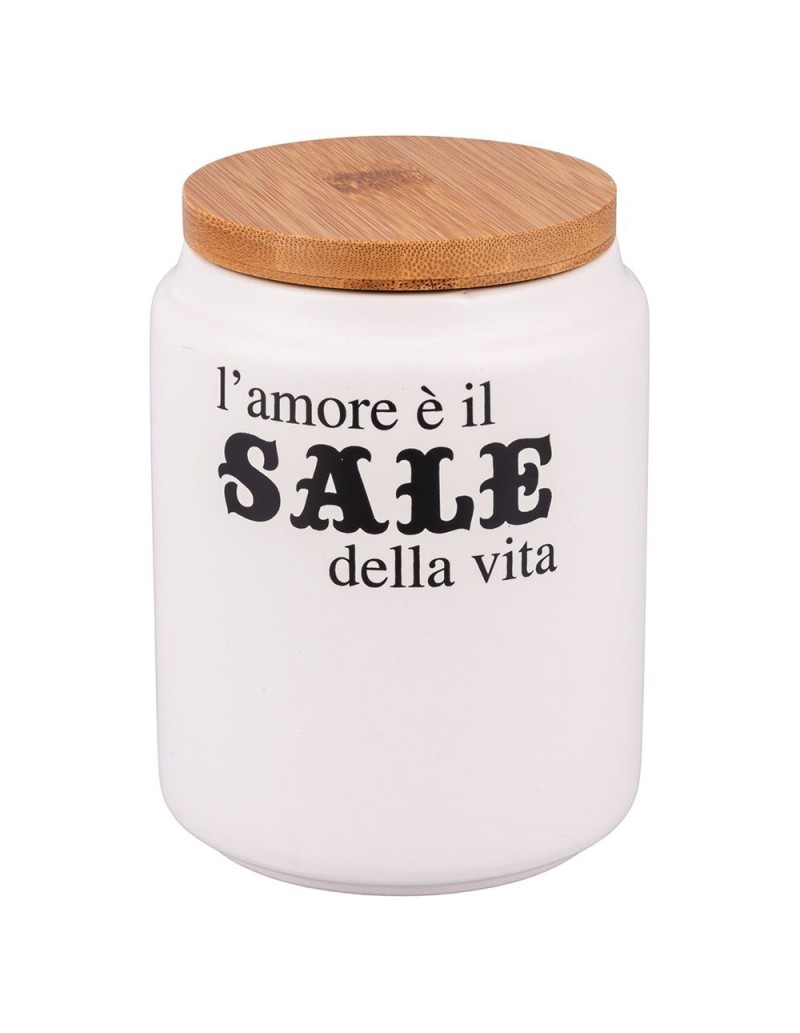 Idee set 3 barattoli ermetici sale, zucchero e caffè in ceramica opaca 900 ml | Villa d'Este -VILLA D' ESTE