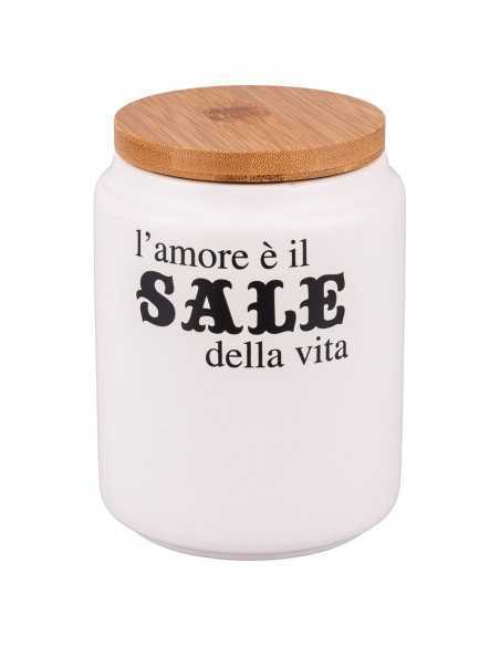 Idee set 3 barattoli ermetici sale, zucchero e caffè in ceramica opaca 900 ml | Villa d'Este -VILLA D' ESTE