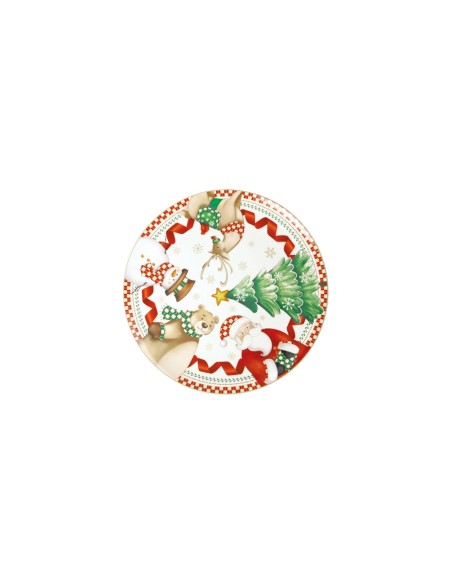 Racconti piatto portata natalizio in porcellana Ø 30 cm | Brandani -BRANDANI