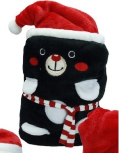 Plaid Caldo Natale 90x60 in morbido poliestere, soggetti assortiti | Brandani -BRANDANI 2