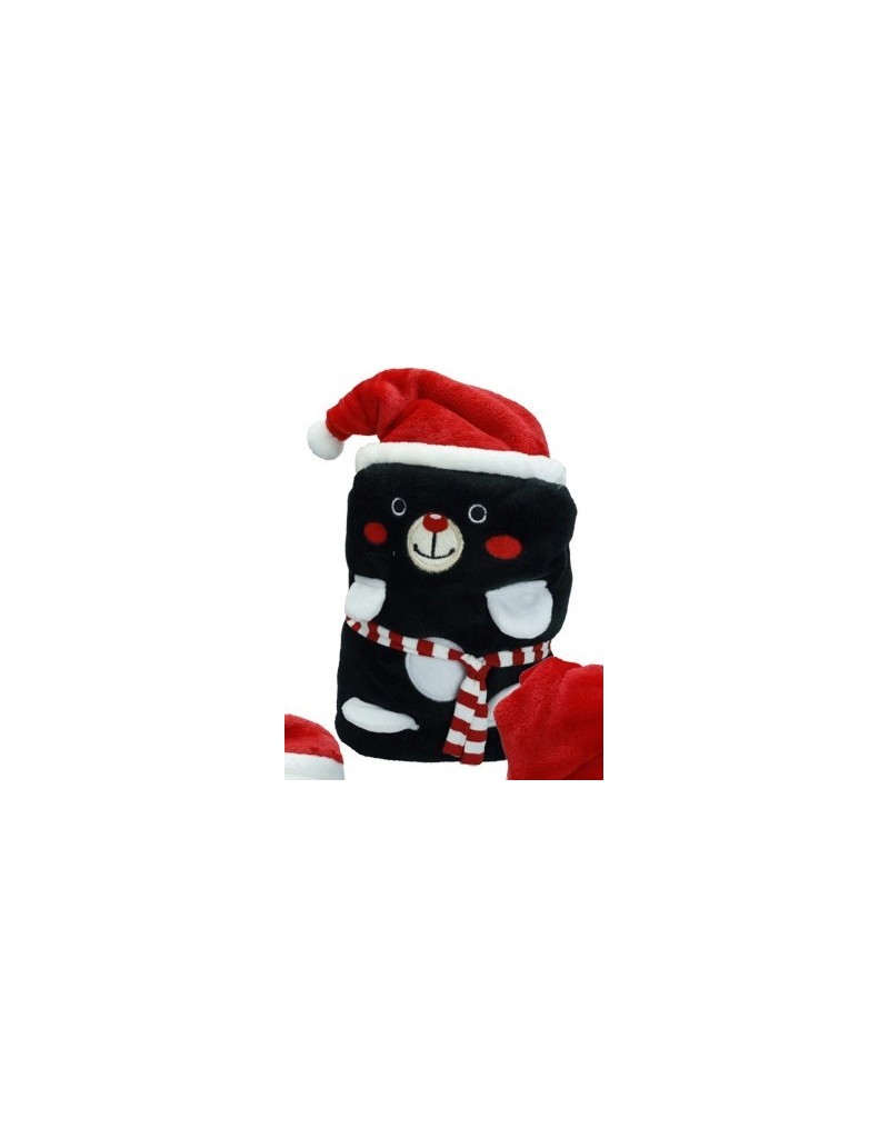 Plaid Caldo Natale 90x60 in morbido poliestere, soggetti assortiti | Brandani -BRANDANI