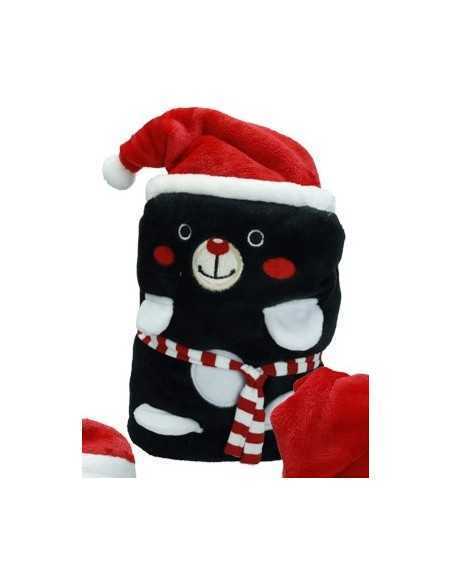 Plaid Caldo Natale 90x60 in morbido poliestere, soggetti assortiti | Brandani -BRANDANI