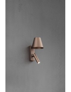 Applique orientabile Reverse in metallo marrone metallizzato con LED 6 W 3000 K | Perenz -PERENZ