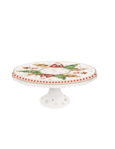 Alzata natalizia Racconti in porcellana 28 cm | Brandani -BRANDANI