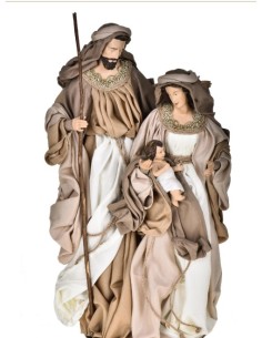 Statua Natività in resina e tessuto, presepe 23 x 18 x H 47 cm | Brandani -BRANDANI