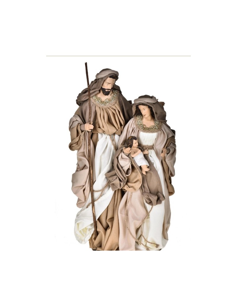 Statua Natività in resina e tessuto, presepe 23 x 18 x H 47 cm | Brandani -BRANDANI