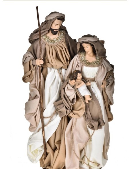 Statua Natività in resina e tessuto, presepe 23 x 18 x H 47 cm | Brandani -BRANDANI