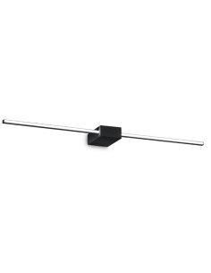Applique LED Theo 75 cm minimal in alluminio nero, 13,5 W, per specchi e bagni | Ideal Lux -IDEAL LUX