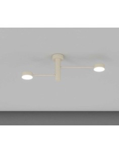 Plafoniera Octopus Ø 58 cm a 2 luci orientabili in metallo sabbia | Top Light -TOP LIGHT