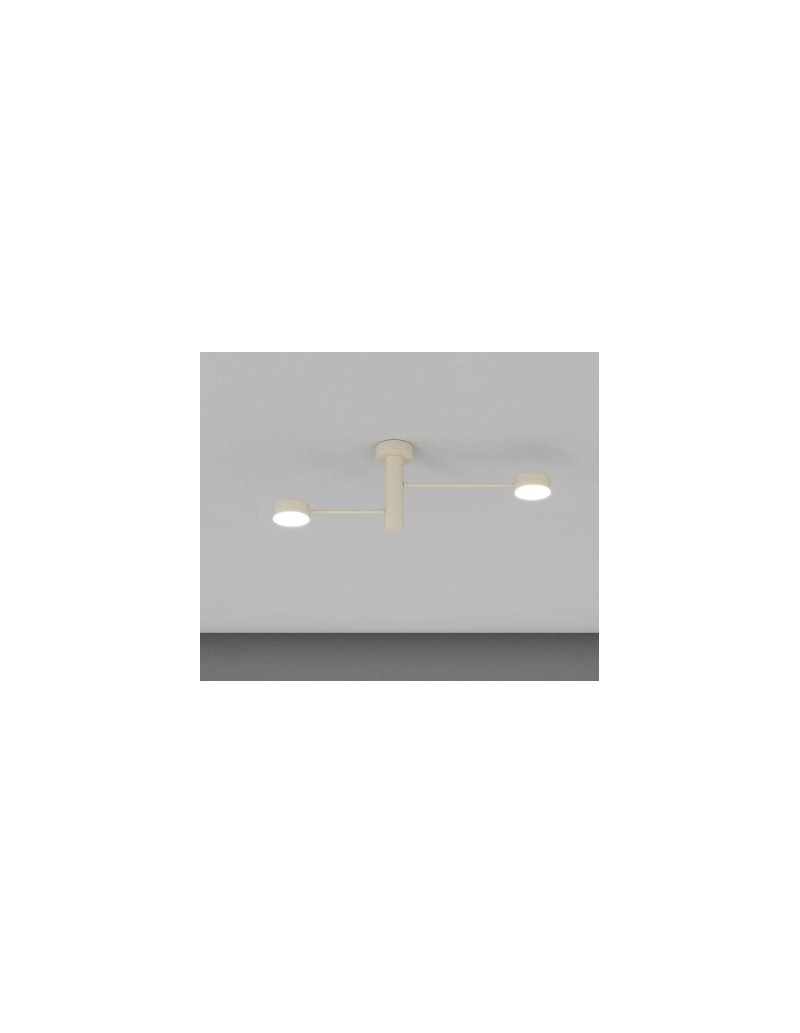 Plafoniera Octopus Ø 58 cm a 2 luci orientabili in metallo sabbia | Top Light -TOP LIGHT