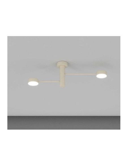 Plafoniera Octopus Ø 58 cm a 2 luci orientabili in metallo sabbia | Top Light -TOP LIGHT