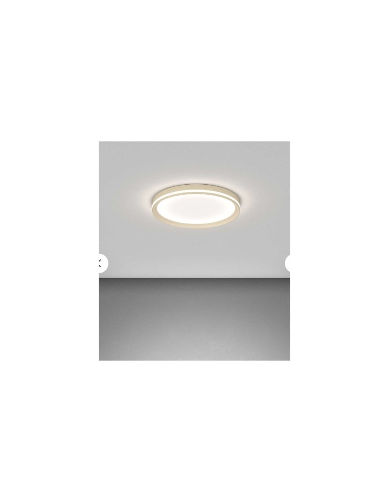Plafoniera LED biemissione Area Ø 39 cm metallo sabbia, 22+15 W CCT 3000-4000 K | Top Light -TOP LIGHT