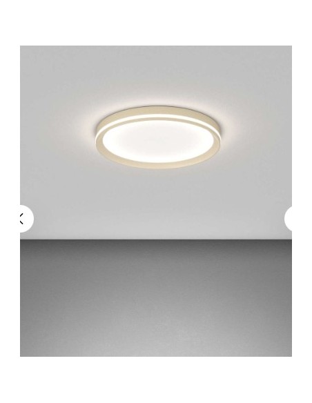 Plafoniera LED biemissione Area Ø 39 cm metallo sabbia, 22+15 W CCT 3000-4000 K | Top Light -TOP LIGHT