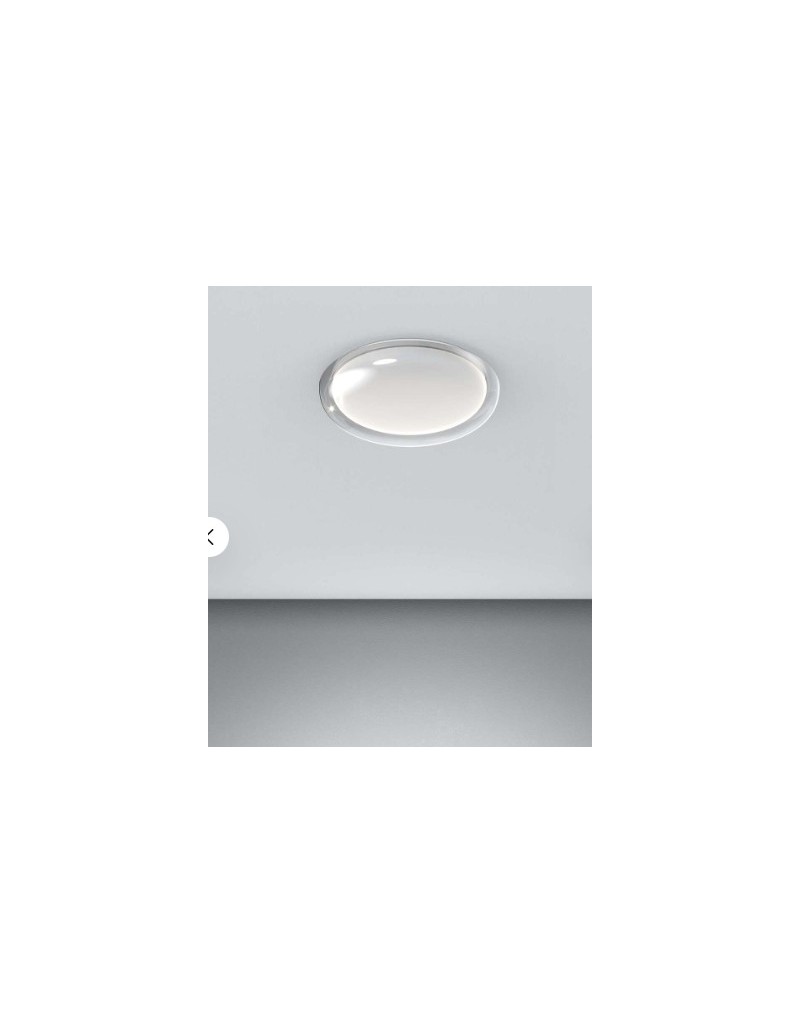 Plafoniera LED Bubble 40 cm bianca con diffusore fumé, 36 W switch CCT | Top Light -TOP LIGHT