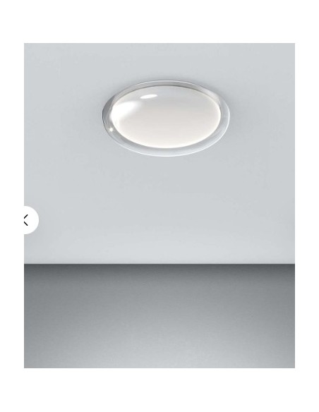 Plafoniera LED Bubble 40 cm bianca con diffusore fumé, 36 W switch CCT | Top Light -TOP LIGHT