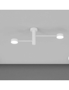 Plafoniera Octopus Ø 58 cm a 2 luci orientabili in metallo bianco | Top Light -TOP LIGHT