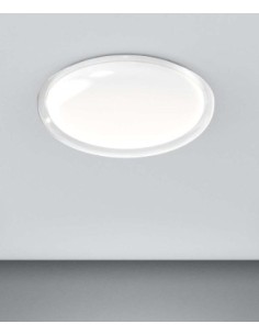 Plafoniera LED Bubble tonda Ø 50 cm bianca e trasparente, 48 W | Top Light -TOP LIGHT