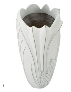 Vaso alto Gardy in ceramica con decorazioni in rilievo, H 69 cm | Mauro Ferretti -MAURO FERRETTI