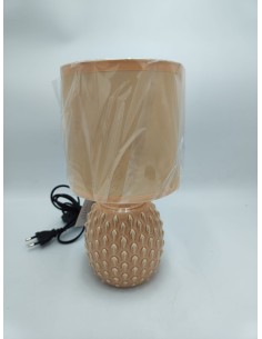 Lampada da comodino Point in ceramica pesca con paralume in tessuto, Ø 15 cm | Mauro Ferretti -MAURO FERRETTI