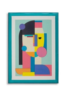 Quadro stampa su tela Picassy volto cubista con cornice 50x70 cm | Mauro Ferretti -MAURO FERRETTI