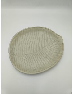 Svuotatasche Stons ovale a foglia in poliresina crema, 33x29 cm | Mauro Ferretti -MAURO FERRETTI 2