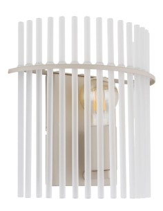 Applique Gorley in vetro satinato opalino e metallo sabbia, 25 cm, E27 | Globo Lighting -GLOBO LIGHTING