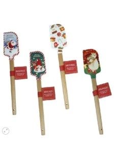 Christmas leccapentole spatola in silicone con decori natalizi | Brandani -BRANDANI